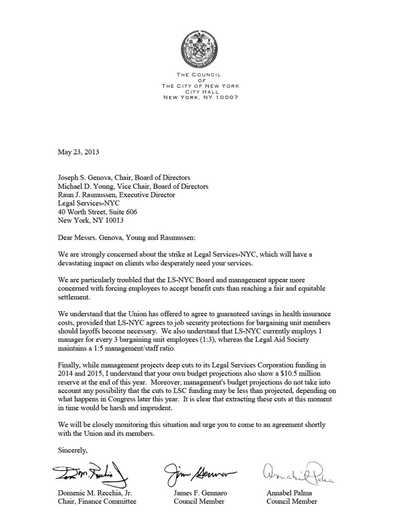 City Council Letter 5.23 | Legal Services Staff Association UAW/NOLSW ...